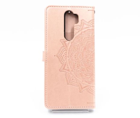 Чохол книжка шкіра Art case з візитницею для Xiaomi Redmi Note 8 Pro pink