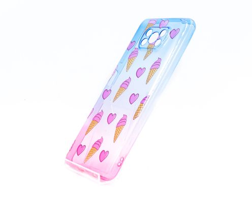 Силиконовый чехол WAVE Sweet&Asid Case для Xiaomi Poco X3/Poco X3 Pro (TPU) blue/pink/ice cream