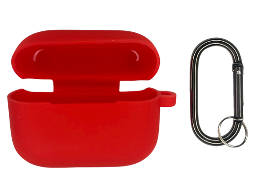 Чохол Silicone Case New for AirPods Pro + карабін red, box