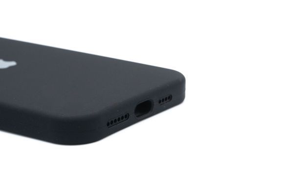 Силіконовий чохол Full Cover для iPhone 15 Plus black Full Camera
