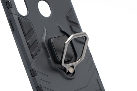 Чехол Armor с кольцом для Samsung A20S black
