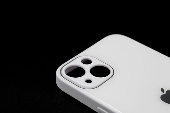 Чохол Glass Designo для iPhone 13 white Full Camera
