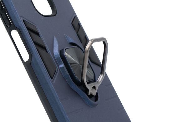 Чохол SP Transformer Ring for Magnet для Xiaomi Redmi Note 9S dark blue протиударний