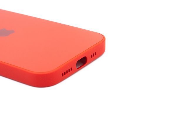 Чохол TPU+Glass sapphire matte case для iPhone 12 cola red