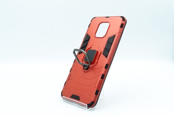 Чохол Transformer Ring for Magnet для Xiaomi Redmi Note 9S red протиударний