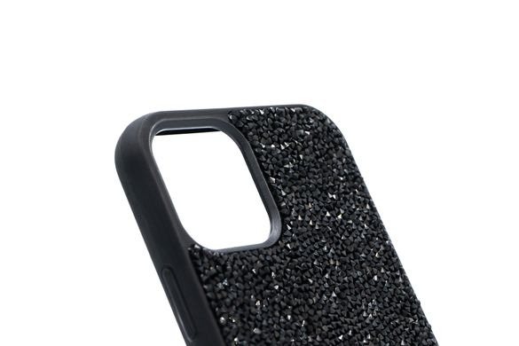 Силіконовий чохол Bling World Grainy Diamonds для iPhone 12/12 Pro black (TPU)