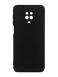 Силиконовый чехол SMTT для Xiaomi Redmi Note 9s/Note 9 Pro black Full Camera с микрофиброй
