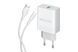 Сетевое зарядное устройство Walker WH-35 1USB/QC3.0/3A/18W+Type-C white