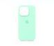 Силіконовий чохол Full Cover для iPhone 15 Pro spearmint