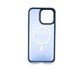 Чохол TPU+PC Metal Buttons with MagSafe Colorful для iPhone 14 Pro blue