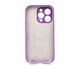 Силіконовий чохол Full Cover для iPhone 14 Pro purple Full Camera