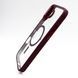 Чехол WAVE Ardor with MagSafe для iPhone 16 plus clear bordo