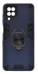 Чохол Transformer Ring for Magnet для Samsung A12 dark blue протиударний Full Camera