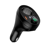 АЗП-FM Модулятор HOCO E88 Star 35W(2 Type-C) BT FM transmitter black