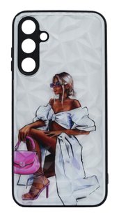 TPU+PC чехол Prisma Ladies для Samsung A25 5G pink bag Full Camera