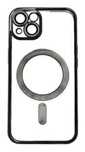 Чохол Metal Matte with MagSafe для iPhone 14 black Full Camera