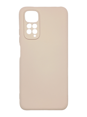 Силіконовий чохол SMTT для Xiaomi Redmi Note 11/Note 11S pink sand Full Camera з мікрофіброю