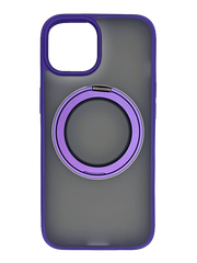 Чохол Hoco AS1 для iPhone 15 black/purple Rotation Case with Magsafe