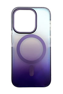 Чехол Fibra Shock-Proof with MagSafe для iPhone 14 Pro Max clear/deep purple