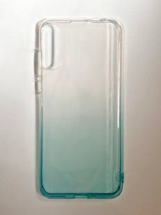 Силиконовый чехол Gradient Design для Huawei P Smart S/Y8P white-turquoise