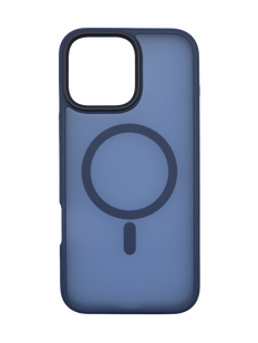 Чохол TPU+PC Metal Buttons with MagSafe Colorful для iPhone 16 Pro dark blue