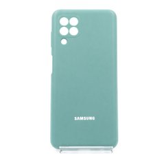 Силіконовий чохол Full Cover для Samsung A22 4G/M32 4G pine green Full Camera