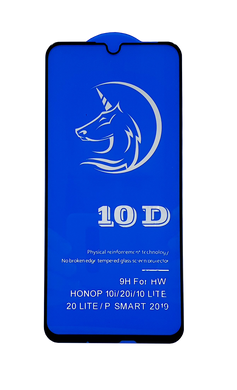Защитное 2.5D стекло Full Glue для HUAWEI Honor 10 Lite f/s black (пов.) GOpt
