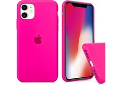 Силіконовий чохол Full Cover для iPhone 11 fluoriscence pink