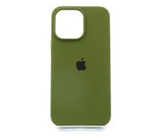 Силіконовий чохол Full Cover для iPhone 14 Pro Max dark olive