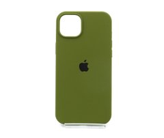 Силіконовий чохол Full Cover для iPhone 15 Plus dark olive (virid)