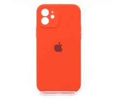Силіконовий чохол Full Cover для iPhone 12 red Full Camera