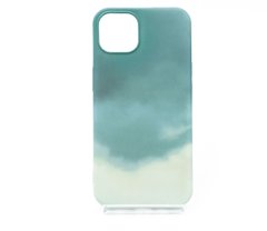 Силіконовий чохол WAVE Watercolor для iPhone 13 dark green/gray (TPU)
