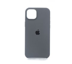 Силіконовий чохол Full Cover для iPhone 15 Plus pebble (dark grey)