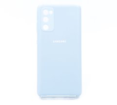 Силіконовий чохол Full Cover для Samsung S20 FE/S20 Lite lilac blue Full Camera
