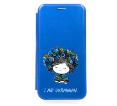 Чохол книжка Original шкіра MyPrint для Xiaomi RedmiNote5 /5 Pro blue (I Am Ukrainian)