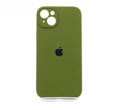 Силіконовий чохол Full Cover для iPhone 14 Plus dark olive Full Camera