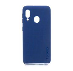 Силіконовий чохол Spigen Soft touch для Samsung A20e blue