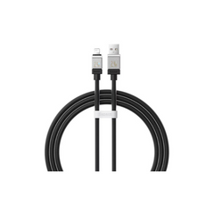 USB кабель Baseus CoolPlay Series fast charging cable Lightning 2.4A 1m black CAKW000401