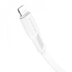 USB кабель Borofone BX85 Lightning 2.4A/1m white