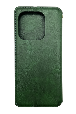 Чохол-книжка шкіра для Xiaomi Redmi Note 14 4G green Getman Cubic PU