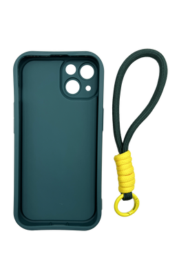 Накладка Lucky Bow для iPhone 14 dark green Full Camera