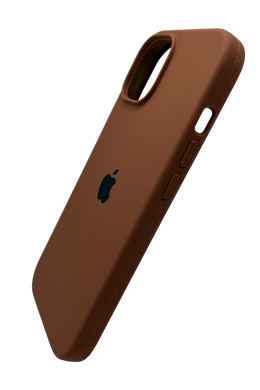 Силиконовый чехол Full Cover для iPhone 15 milk chocolate