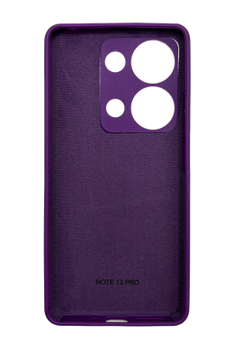 Силіконовий чохол Softy для Xiaomi Redmi Note 13Pro 4G/PocoM6 Pro 4G purple Full Camera з мікрофібро