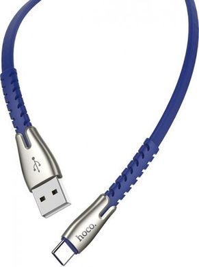 USB кабель HOCO U58 Core Type-C 3A/1,2m blue