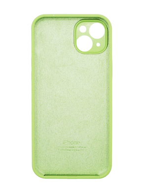 Силіконовий чохол Full Cover для iPhone 15 Plus green (mint) Full Camera