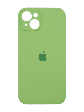 Силіконовий чохол Full Cover для iPhone 15 Plus green (mint) Full Camera