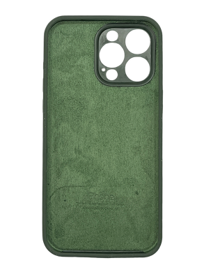 Силіконовий чохол Full Cover для iPhone 15 Pro Max cyprus green (dark green) Full Camera