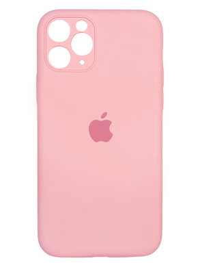 Силіконовий чохол Full Cover для iPhone 11 Pro pink Fulll Camera