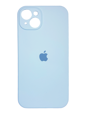 Силіконовий чохол Full Cover для iPhone 15 Plus lilac blue (lilac cream) Full Camera