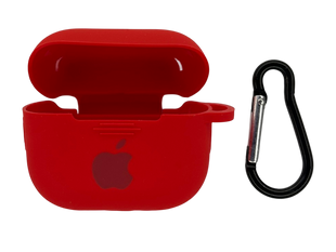 Чохол for AirPods 3 силіконовий LOGO 2in1+ карабин red box